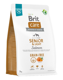 BRIT Care Grain-free Senior&Light szárazeledel lazaccal 3 kg