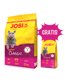 JOSERA JosiCat Classic Sterilizált 10 kg száraztáp ivartalanított macskáknak + 1,9 kg táp INGYENES