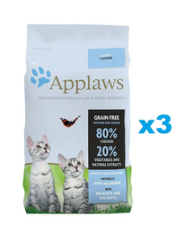 APPLAWS Cat Kitten Chicken 6 kg (3x2 kg) csirkével cicáknak