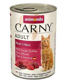 ANIMONDA Carny Konzerv macska marhahús-szív 400 g