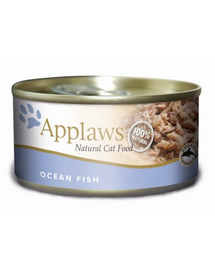 APPLAWS Cat Óceáni halak húslevesben 72x156 g