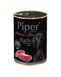 DOLINA NOTECI PIPER Platinum Pure kacsával 400g nedves eledel allergiás kutyák számára