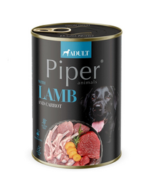 PIPER Nedvestáp bárányhússal és sárgarépával kutyáknak 400 g