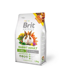 BRIT ANIMALS Rabbit Adult Complete 1,5kg felnőtt nyulak esetében