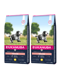 EUKANUBA Caring Senior Medium Breed friss csirkében gazdag 2 x 15kg