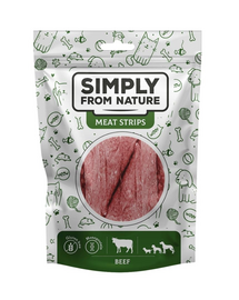 SIMPLY FROM NATURE Meat Strips Marhahús csíkok kutyáknak 80 g