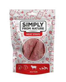 SIMPLY FROM NATURE Meat Strips Birkahús csíkok kutyáknak 80 g