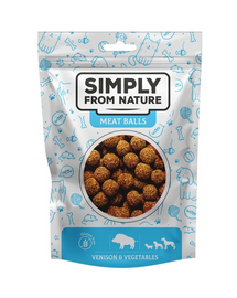 SIMPLY FROM NATURE Meat Balls Játék- és zöldséglabdák kutyáknak 80 g