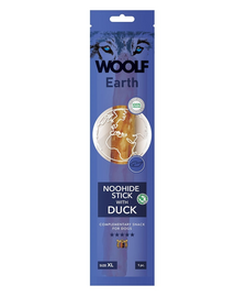WOOLF Earth Noohide Stick with Duck XL Kacsarudak 85g