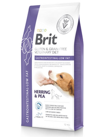 BRIT Grain Free Veterinary Diets Dog Gastrointestinal Low Fat 12 kg