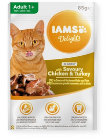 IAMS Cat Adult All Breeds Chicken - Turkey In Játékvy 85 g