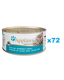 APPLAWS Kitten Tonhal húslevesben 72x70 g