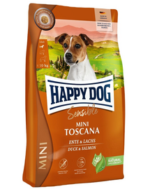 HAPPY DOG Sensible Mini Toscana 4kg kacsa lazaccal
