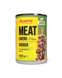 JOSERA Meat Lovers Junior Menu Csirke kölyökkutyáknak 400g