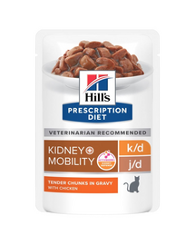HILL'S PRESCRIPTION DIET k/d + Mobility csirkével 12 x 85 g-os tasakokban