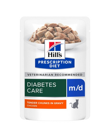 HILL'S PRESCRIPTION DIET Feline m/d diabetes + weight management csirkével 12x85 g