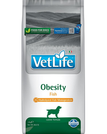 FARMINA Vet Life Obesity Fish diétás eledel felnőtt kutyáknak 12 kg
