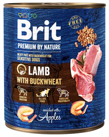 BRIT Premium by Nature 800 g bárány és hajdina természetes kutyaeledel