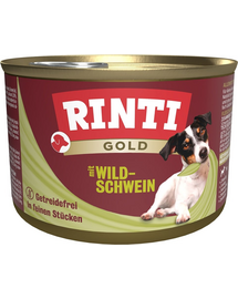 RINTI Gold Wild boar Mini Vaddisznó kistestű kutyáknak 185 g