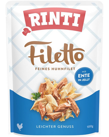 RINTI Filetto in Jelly Chicken&Duck csirke- és kacsazselé tasak 100 g