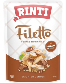 RINTI Filetto in Jelly Chicken&Lamb csirke és bárány zselés tasak 100 g