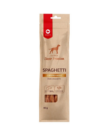 MACED Super Premium Spagetti sertéshúsos kutyakajával 40 g