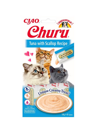 INABA Churu Cat krém macska kezelésére tonhal és fésűkagyló 56 g