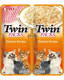 INABA Twin Csirke húslevesben macskáknak 2x40 g