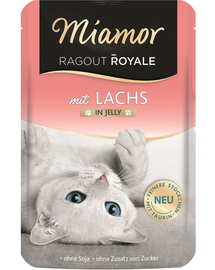 MIAMOR Ragout Royale in Jelly Salmon lazac zselé tasak macskáknak 100 g