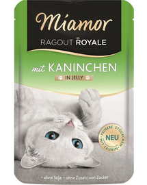 MIAMOR Ragout Royale in Jelly Rabbit nyúl zselés tasak macskáknak 100 g