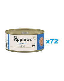 APPLAWS Cat Tonhalfilé húslevesben 72x70 g