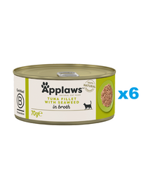APPLAWS Cat Tonhal hínárral húslevesben 6x70 g