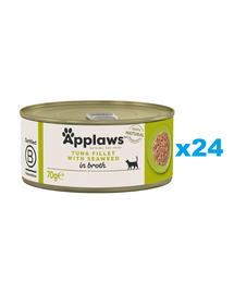 APPLAWS Cat Tonhal hínárral húslevesben 24x70 g