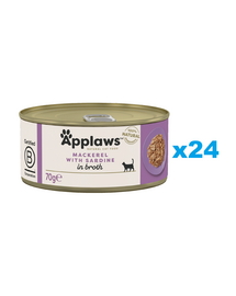 APPLAWS Cat Makréla és szardínia húslevesben 24x70 g