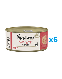 APPLAWS Cat Csirkemell kacsával húslevesben 6x70g