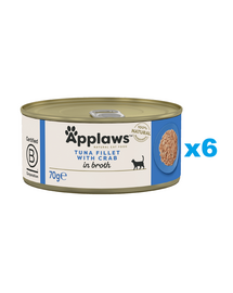 APPLAWS Cat Tonhal és rák húslevesben 6x70 g