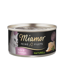 MIAMOR Feine Filets Naturell Chicken&Ham 80g