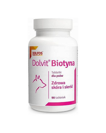 DOLFOS Dolvit Biotin 90 tabletta Az egészséges bőrért és a ragyogó szőrzetért