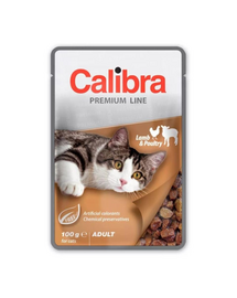 CALIBRA Cat Premium Line Adult Lamb&Poultry 100 g