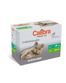 CALIBRA Cat Premium Line Sterilised Multipack 12x100 g
