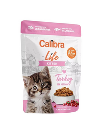 CALIBRA Cat Life Pouch Kitten Turkey in gravy 85 g