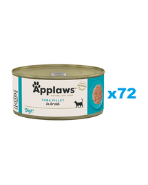 APPLAWS Cat Tonhalfilé húslevesben 72x156 g