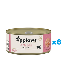 APPLAWS Cat Tonhal garnélarákkal húslevesben 6x156 g