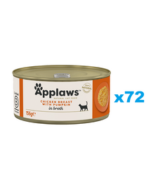 APPLAWS Cat Csirkemell sütőtökkel húslevesben 72x156 g