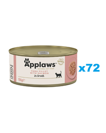 APPLAWS Cat Tonhal lazaccal húslevesben 72x156 g