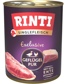 RINTI Singlefleisch Exclusive Poultry Pure monoprotein baromfi 800 g