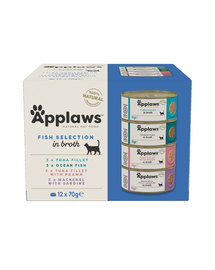 APPLAWS Cat Tin Multipack 12 x 70g Fish Collection