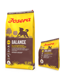 JOSERA Balance 12,5kg idősebb vagy kevésbé aktív kutyáknak + 900g INGYENES