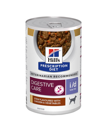 HILL'S Prescription Diet Canine i/d Low Fat Digestive Care Stew csirkével és zöldségekkel 354 g
