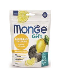 MONGE Monge Gift Super M Felnőtt Kutya – Nyúl citrommal 150 g